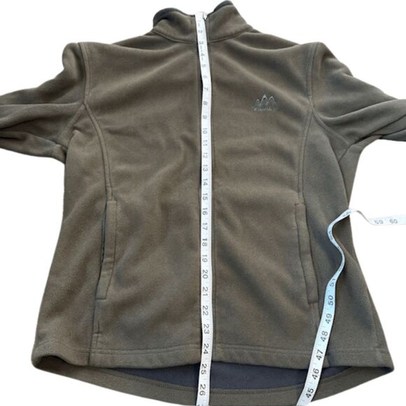 Tianke Core Men's Full Zip Fleece Long Sleeve Sweater Olive Green Size Large - Picture 6 of 7